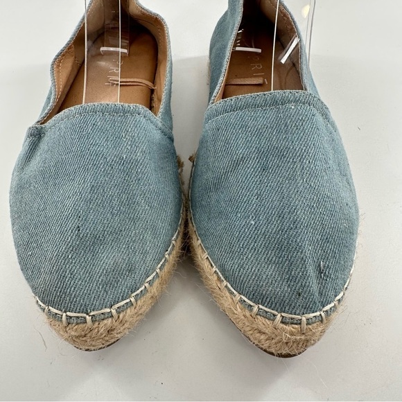 Espirit womens Wyoming flats size 6.5 blue denim pointy toe Espadrilles loafers - Picture 3 of 12